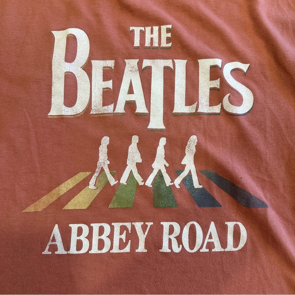 Beatles Abbey Road Ladies S Retro Raw Hem Hippie Vintage Style Shirt Boho Beach